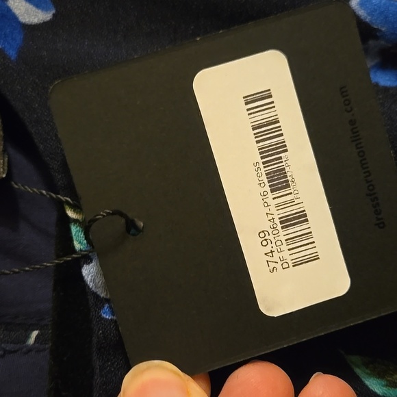 Floral Blue Dress. From Dress Forum NWT - Picture 7 of 7